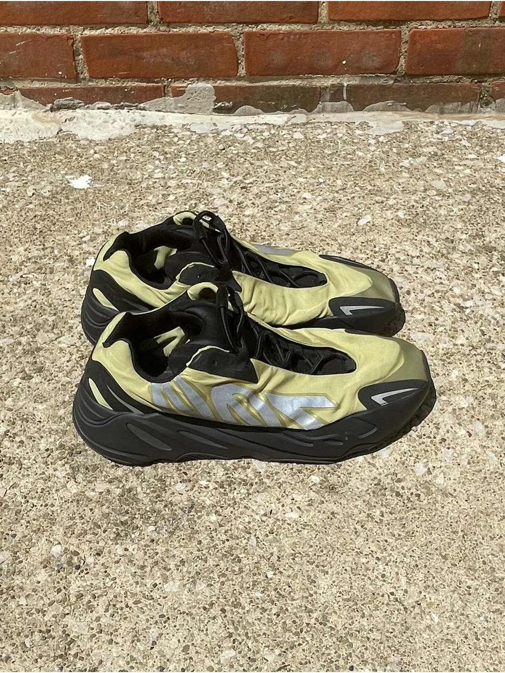 Yeezy boost 700 adidas Men's Green and Black Runner Sneakers.